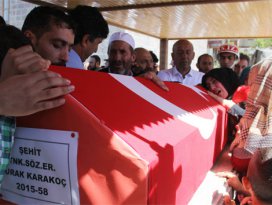Suriye şehidi son yolculuğuna uğurlandı