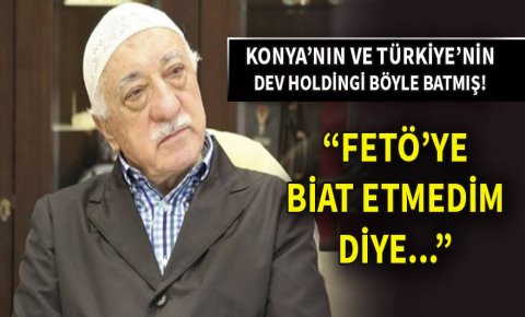 FETÖ dev holdingi böyle batırmış!