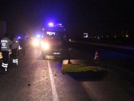 Yolcu otobüsünün çarptığı yaya öldü