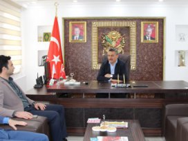 Yazar Mahmut Uludan Başkan Tutala ziyaret