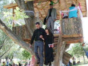 Kavak ağacında nikah kıydılar
