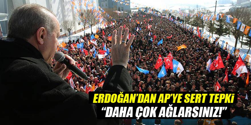 Erdoğandan sert tepki: Daha çok ağlarsınız